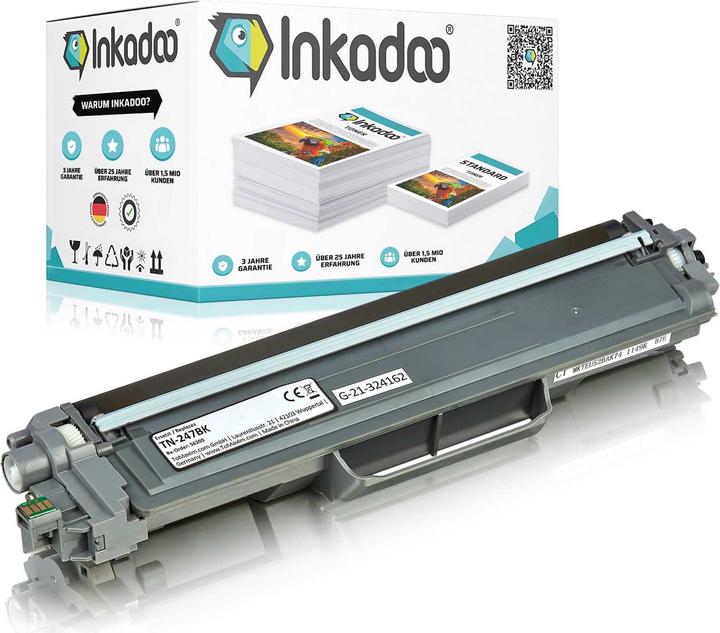 Produktbild Inkadoo Kompatibel Toner für Brother TN243, TN247 (BK)