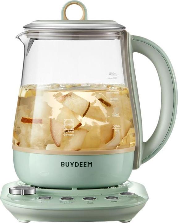 Actual product image Buydeem Teapot Multi function Beverage Maker, model K1594T, color Cozy Greenish, EU (1.50 l)