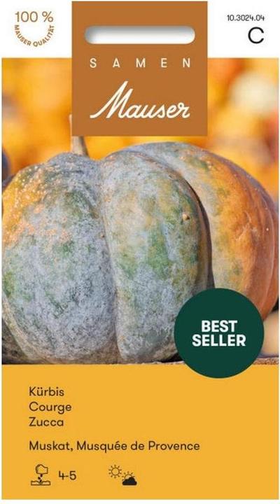 Produktbild Samen Mauser Kürbis Muskat (Gemüsesamen)