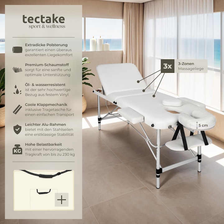 Produktbild tectake Massageliege