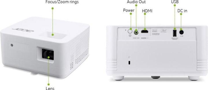 Produktbild Acer PD1500 DLP LED Business Beamer 1.500 ANSI Lumen (Full HD, 1500 lm, 1.5 - 1.65:1)