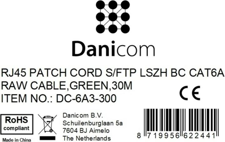 Produktbild Dsit CAT 6a Netzwerkkabel LSOH (CAT6a, 30 m)