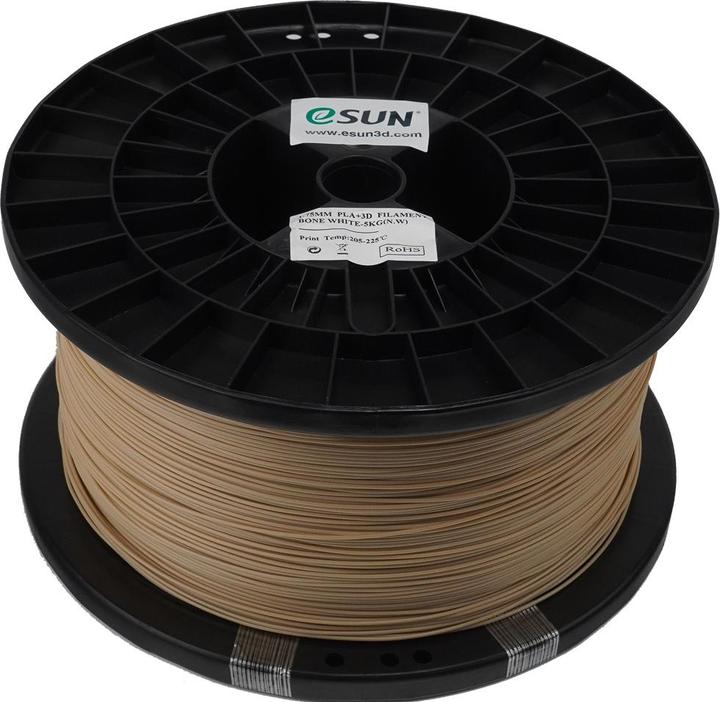 Actual product image eSUN PLA+ 1.75mm BONE WHITE 5kg (PLA+, 1.75 mm, 5000 g, White)