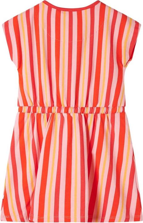 Actual product image VidaXL Children's dress with drawstring pink and red 116,Material: 95 (116)