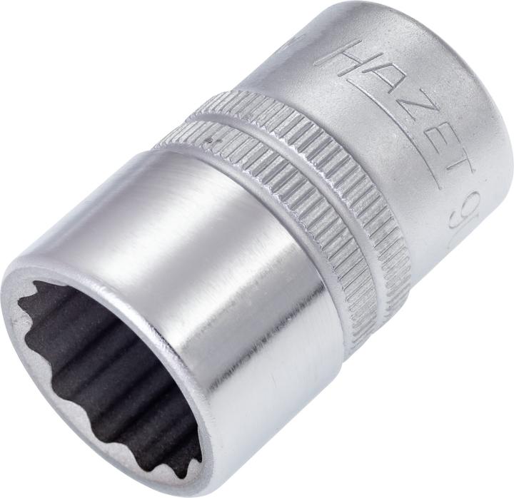 Produktbild HAZET Steckschlüsseleinsatz ∙ Doppelsechskant 900Z-17 ∙ Vierkant12,5 mm (1/2 Zoll) ∙ Aussen Doppel-S… (17 mm)