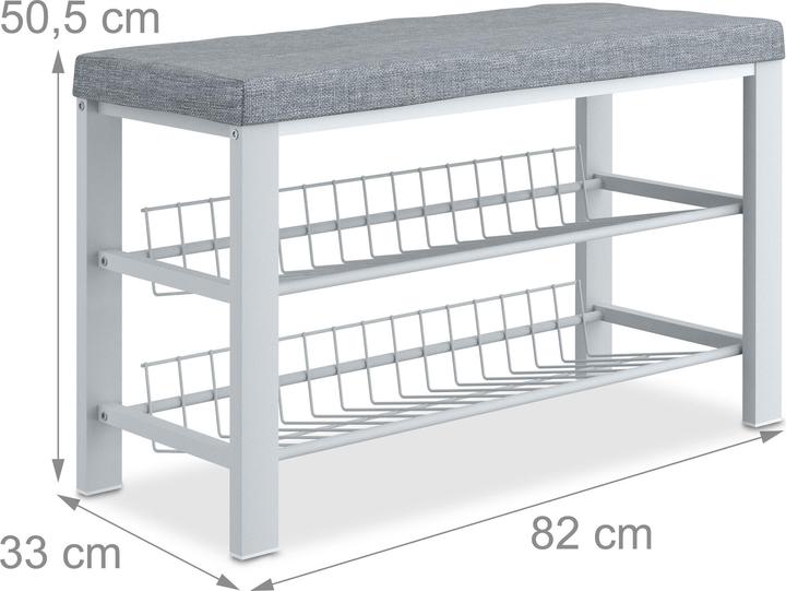 Immagine prodotto Relaxdays Panca con-scarpiera