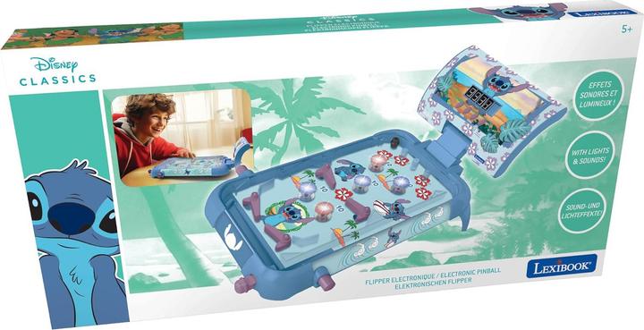 Produktbild Lexibook Stitch Electronic Pinball with lights & sounds (JG610D) (Multilingual)