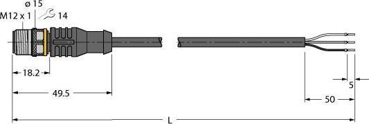 Actual product image Turck Connection cable (1 m)