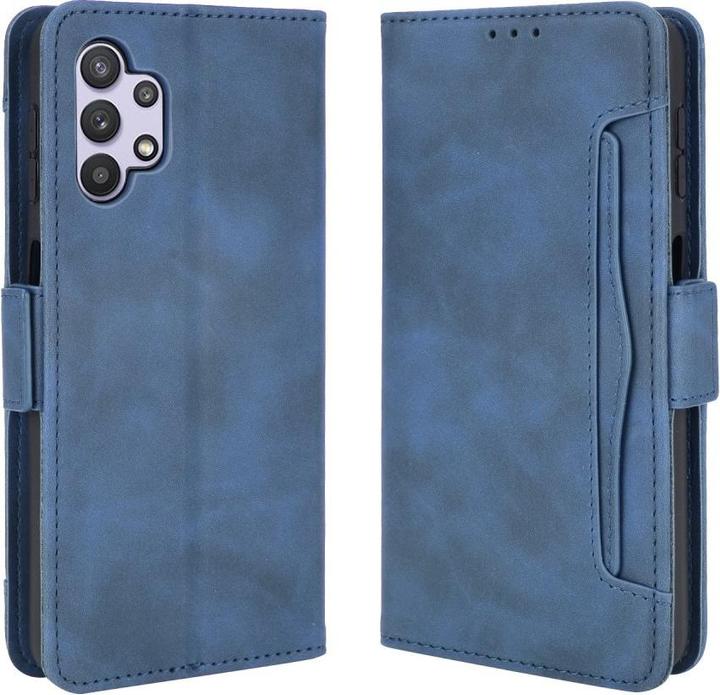 Cover-Discount Galaxy A32 5G - Etui mit vielen Kartenfächer blau (Samsung Galaxy A32 5G)