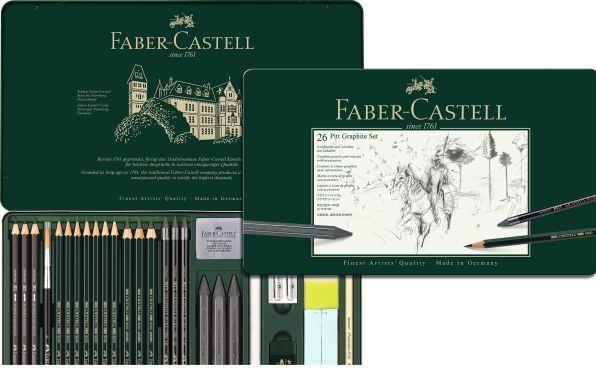 Produktbild Faber-Castell Pitt Graphite Set (B, 2H, 4B, 6B, 3B, HB, 2B, 26 x)