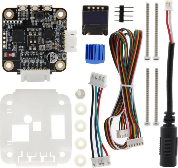 Actual product image Lilygo TTGO T-Motor ESP32 5-12V 2.8A TMC2209 Stepper Motor Driver Kit with OLED Display and Housing