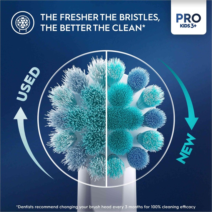 Actual product image Oral-B Replacement for electric toothbrush EB10 4 FFS SPIDERMAN (4 x)
