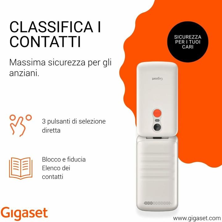 Actual product image Gigaset GL595 white (2.80", 2G, 0.30 Mpx)