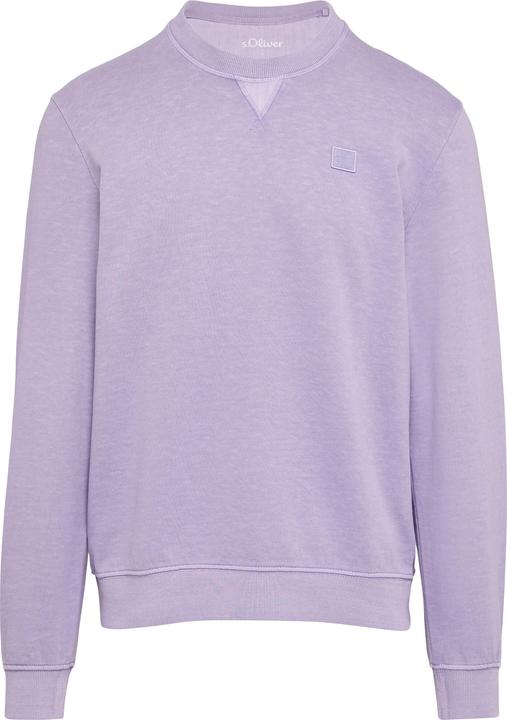 Produktbild s.Oliver Sweatshirt Sweatshirt mit Garment Dye und Logo-Detail (M)