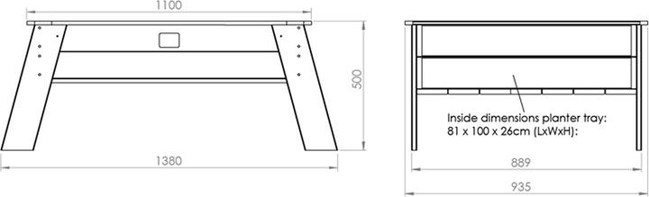 Produktbild Exit Hochbeet Aksent XL