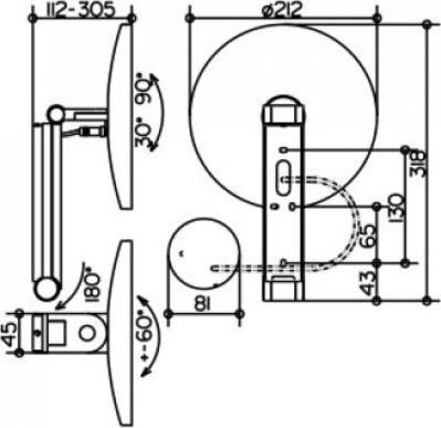 Immagine prodotto Keuco Specchio cosmetico iLook move, 17612, illuminato, colore della luce regolabile a 5 livelli, co