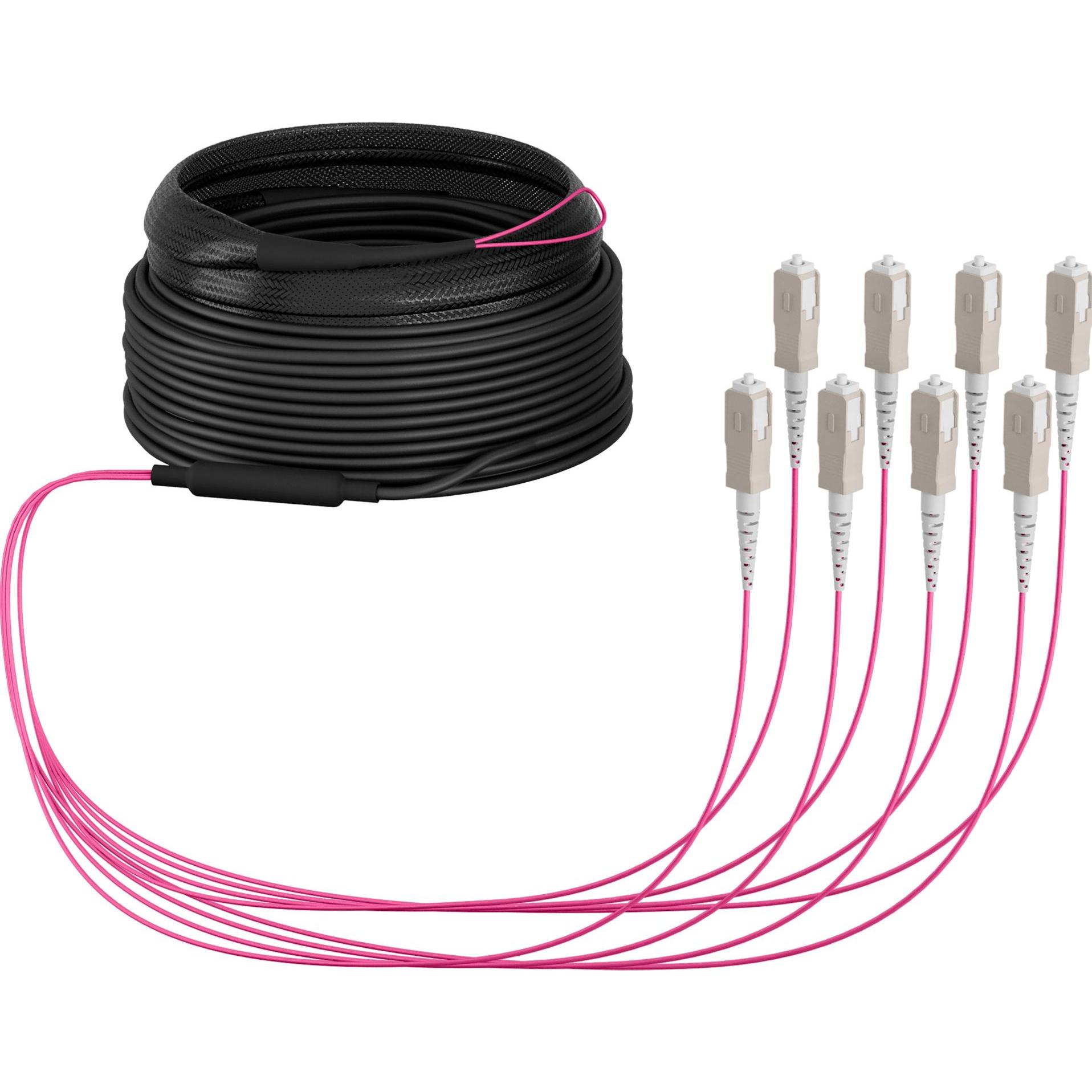 Thumbnail - EFB Elektronik Trunkkabel U-DQ ZN BH OM4 8G 1x8 SC-SC 20m Dca LSZH (20 m), Netzwerkkabel