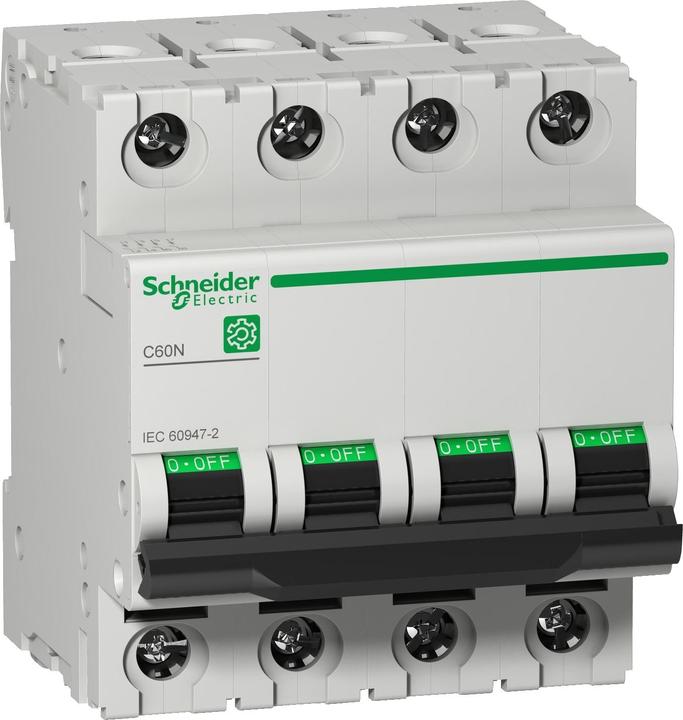 Produktbild Schneider Electric M9F10425 M9 C60N 4P 25A B IEC60947-2 LS-Schalter