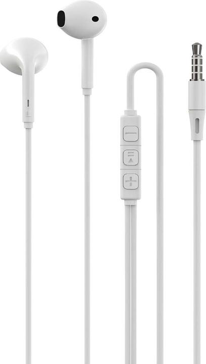 Actual product image Devia wired earphones Kintone A3 jack 3,5mm white (Cable)