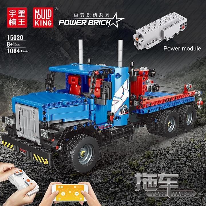 Image du produit Mould King Mold King 15020 Heavy Duty Tow Truck (RC) (1064 pièces)