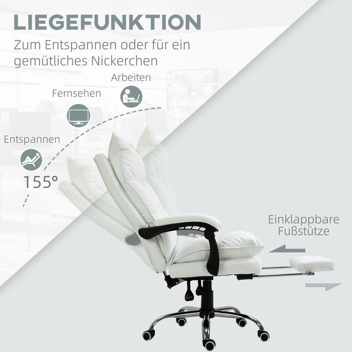 Image du produit Swisshandel24 Chaise de bureau avec repose-pieds (55 - 63 cm)