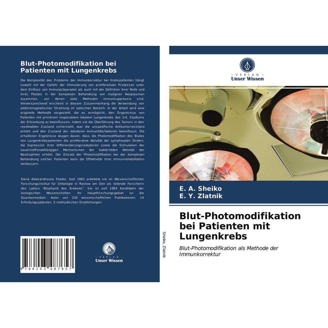 Blut-Photomodifikation bei Patienten mit Lungenkrebs, Fachbücher von .  . Sheiko, . Y. Zlatnik