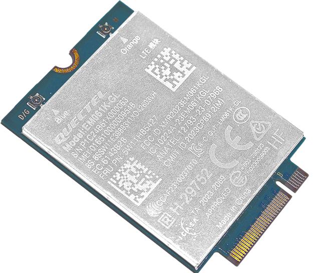 Actual product image Lenovo ThinkPad Quectel EM061K-GL LTE-A CAT6 M.2 LTE WWAN Module f/ T14/T14s/X13 G5 / T16 G3 / L13/L