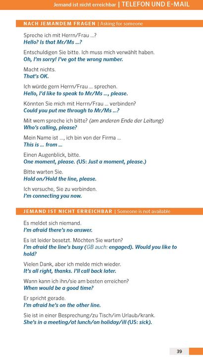 Produktbild PONS Sprachführer Business-Englisch (Deutsch, Französisch, 2014)