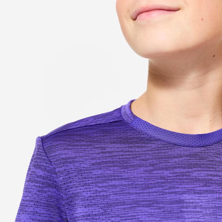 Produktbild Domyos T-Shirt Kinder Funktionsshirt atmungsaktiv - violett (10XL, 11XL, 12XL)