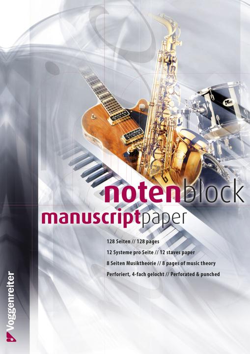 Music block (A4, Special ruling, Hardcover)