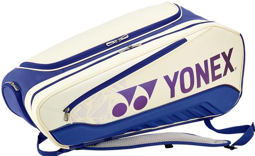 Actual product image Yonex Expert Racquet Bag 6r White/Deep Blue (6R)