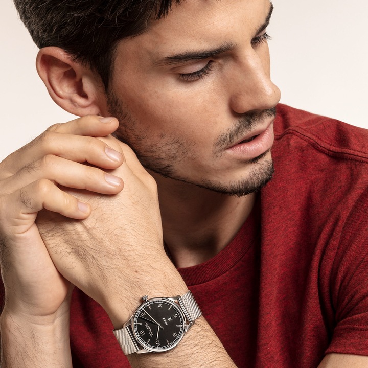 Immagine prodotto Thomas Sabo Codice TS Argento Nero Argento (Orologio da polso analogico, 40 mm)