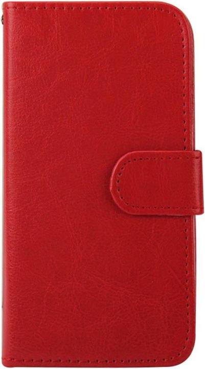 Produktbild König Design Schutzhülle Handytasche (Flip Quer) für Handy Samsung Galaxy S6 Rot (Samsung Galaxy S6)