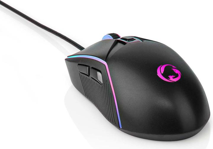 Actual product image Nedis Gaming Mouse | Wired | 800 / 1200 / 2400 / 3200 / 4800 / 7200 dpi | Adjustable DPI | Anz (Cable)