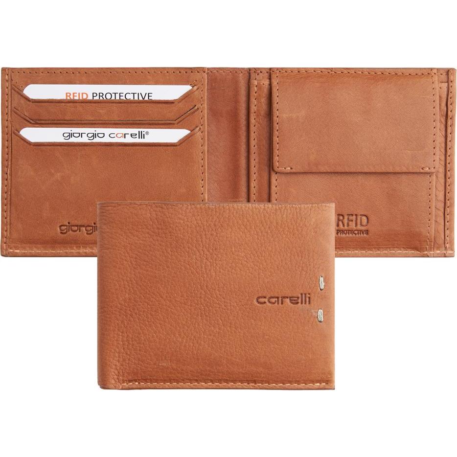 Thumbnail - Giorgio Carelli, Herren, Portemonnaie, Herren Geldbörse, RFID, Braun