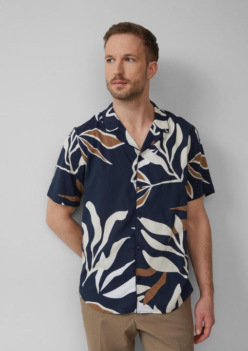 Actual product image S.Oliver Hemd Resort Fit: Gemustertes Kurzarmhemd aus Viskosemix (3XL)
