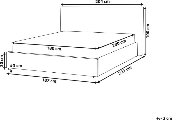 Produktbild Beliani Lavaur (180 x 200 cm)