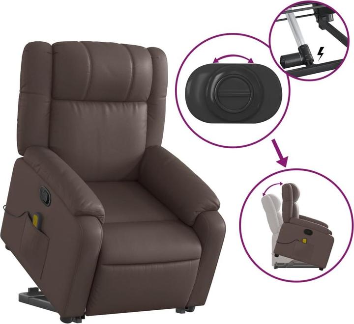 Image du produit vidaXL Massagesessel mit Aufstehhilfe