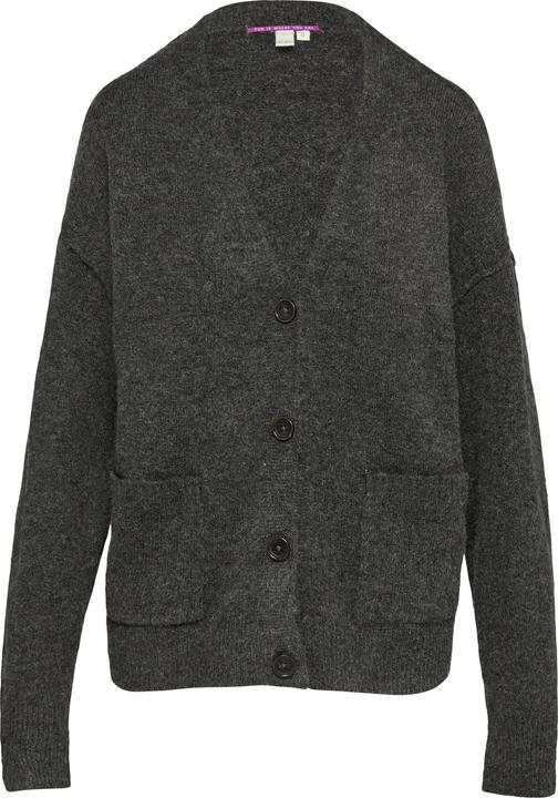 Actual product image S.Oliver Strickjacke Flauschiger Cardigan mit Knöpfen (S)