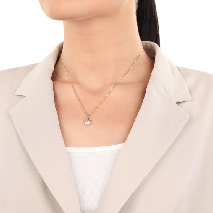 Produktbild Amor Anhänger für Damen, Gold 375, Zirkonia synth. | Herz (9 ct, Gold 375)