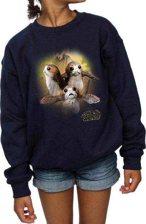 Produktbild Star Wars The Last Jedi Porgs Brushed Sweatshirt Mädchen (152, 158)
