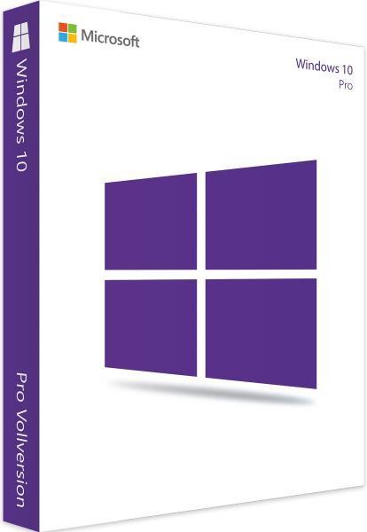 Actual product image Microsoft Windows 10 Pro (1 User, unlimited)
