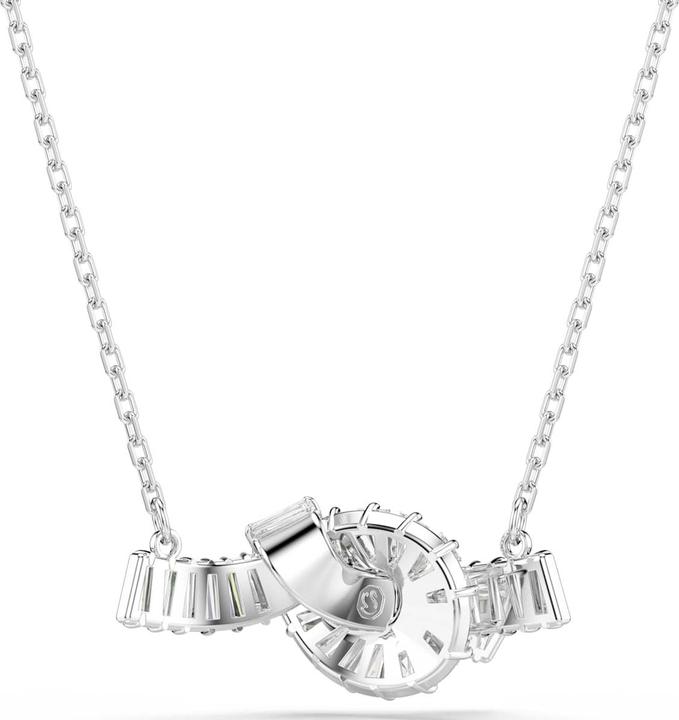 Image du produit Swarovski Matrix Halskette Baguette Schliff Knoten Weiss Rhodiniert (Métal Swarovski rhodié, 42 cm)