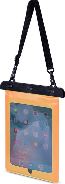 Actual product image Hurtel Waterproof PVC tablet case - orange (Universal)