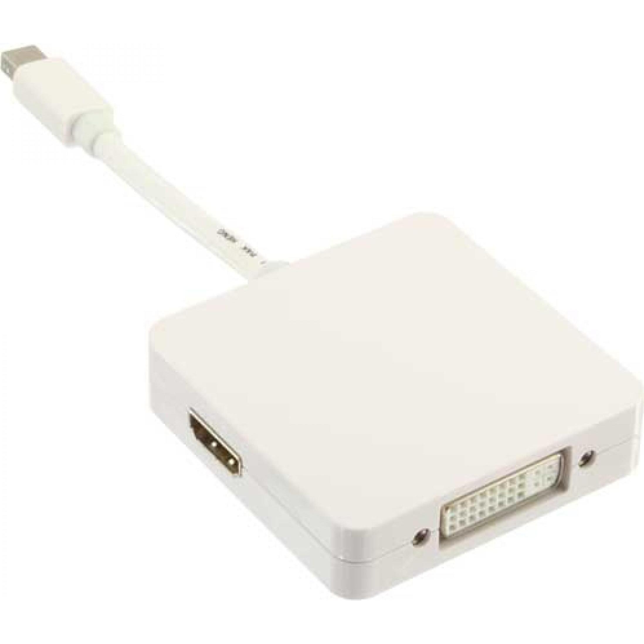 InLine Cavo adattatore Mini DisplayPort, Docking station + Hub USB, Bianco