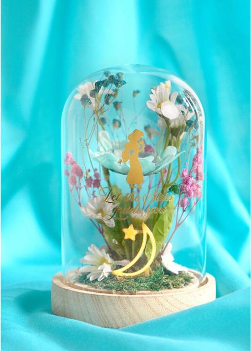 Image du produit Widdop Disney Princess Jasmine florals in a clonche with neon light