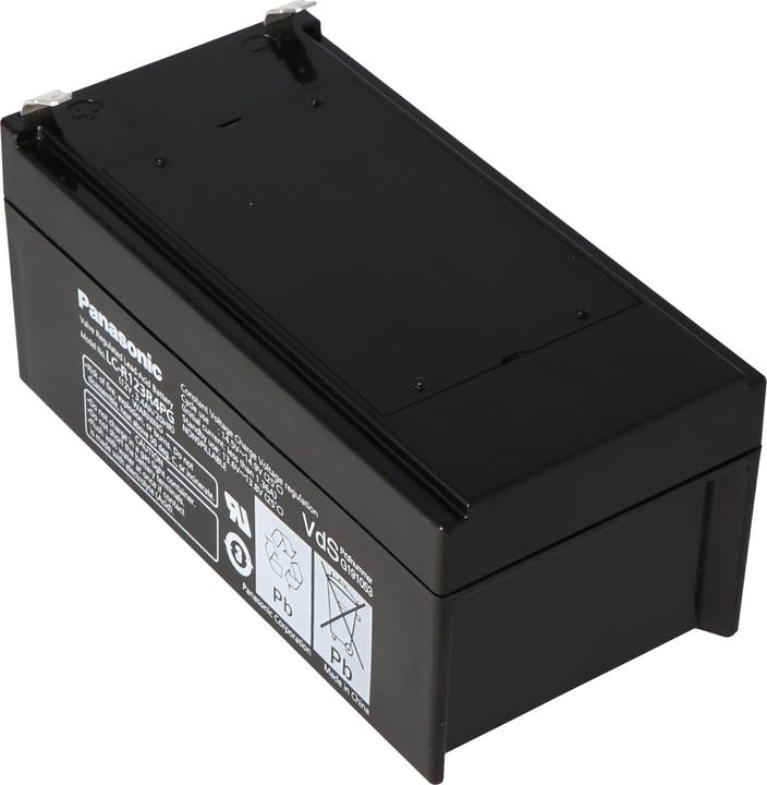 Actual product image Panasonic Battery LC-R123R4PG Battery 12 Volt 3,4Ah with Faston F1 connection 4,8mm plug contacts (12 V)