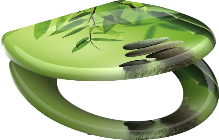 Image du produit Schütte Siège WC Duroplast Siège WC GREEN GARDEN Abaissement automatique Fermeture rapide 82365 Asiatique