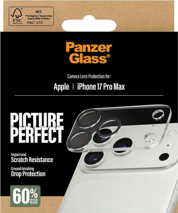 Actual product image PanzerGlass ® PicturePerfect Camera Lens Protector iPhone 17 Pro Max (1 Piece, Apple iPhone 17 Pro Max)