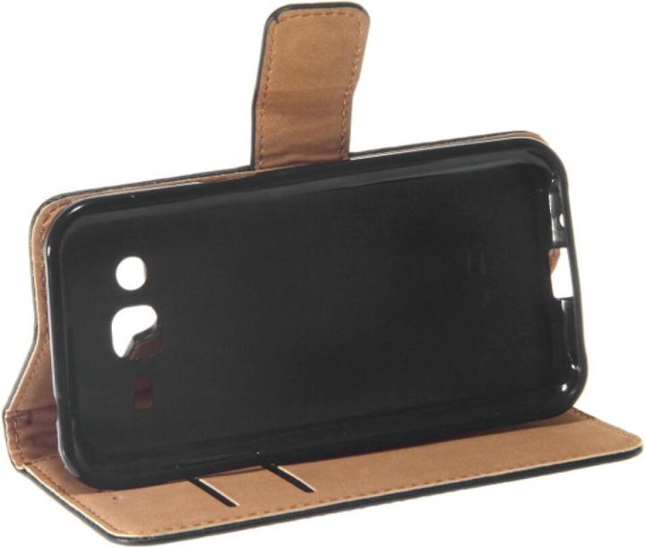 Produktbild OEM Slim Leather Book Case for Galaxy J2 - black 4250710570850 (Samsung Galaxy J2)